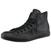 Sneaker CONVERSE "Chuck Taylor All Star Hi Monocrome Leather", Gr. 41, schwarz, Leder, sportlich, Schuhe Canvassneaker Sneaker high Sneakerboots Skaterschuh