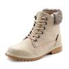 Stiefelette LASCANA, Damen, Gr. 42, beige, Obermaterial: 92% Lederimitat, 8% Textilmaterial. Futter: 100% Polyester. Decksohle: 100% Polyester. Laufsohle: 100% Synthetik, unifarben, casual, Schuhe, wind- & wasserabweisend,Winterboots,...