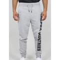 Sweathose ALPHA INDUSTRIES "BIG LETTERS JOGGER" Gr. XL, N-Gr, grau (grey heather) Herren Hosen Sweathosen