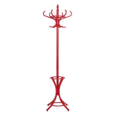 Garderobenständer HOME AFFAIRE "Schönerempfang, TOPSELLER", rot, B:56cm H:184cm T:56cm, Massivholz, Garderobenständer, aus massiver Birke, im Landhaus-Stil Image
