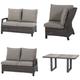 Gartenlounge-Set SIENA GARDEN "Corido" Sitzmöbel-Sets grau (charcoal grey, schwarz) Outdoor Möbel