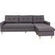 3-Sitzer BYLIVING "Atlanta" Sofas Gr. Webstoff, grau 3-Sitzer Sofas