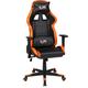 Gaming-Stuhl DUO COLLECTION "Game-Rocker G-10" Stühle Gr. B/H/T: 66 cm x 125 cm x 66 cm, Kunstleder-Netzstoff, Gaming-Chair + Kunststoff-Polypropylen, bunt (schwarz, orange, schwarz) Gamingstühle