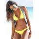 Bikini-Hose BUFFALO "Happy" Gr. 40, N-Gr, gelb Damen Badehosen Ocean Blue