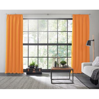 Vorhang WIRTH "Dim out" Gr. 1, orange, B:145cm H:150cm, Polyester, Gardinen Image