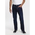 Straight-Jeans JOHN DEVIN Gr. 33, Länge 34, blau (darkblue, used) Herren Jeans Straight Fit