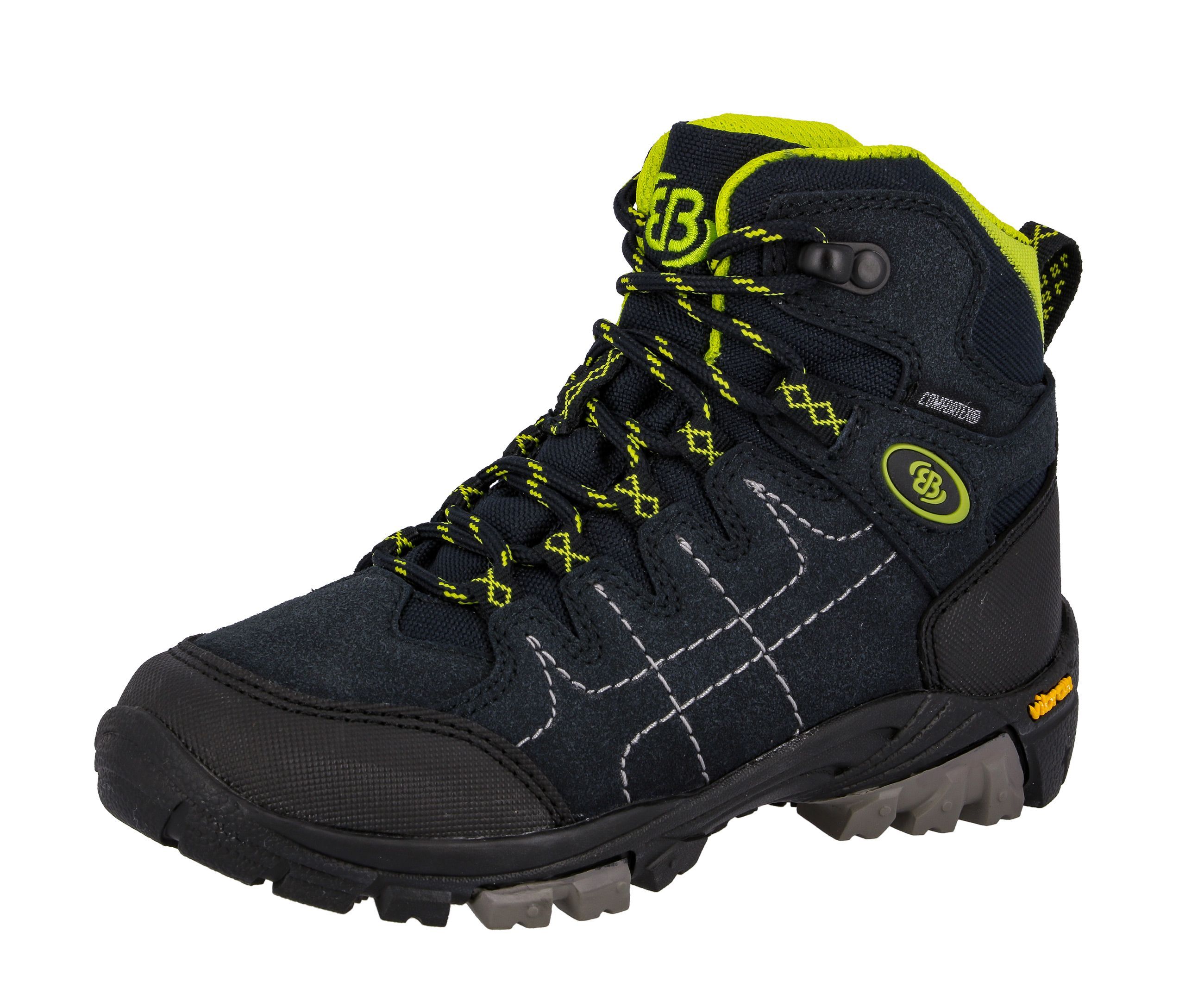 Wanderschuh BRÜTTING "Outdoorstiefel Mount Shasta Kids Hi", Kinder, Gr. 37, blau, Synthetik, Schuhe Wanderschuh