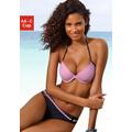 Push-Up-Bikini-Top BUFFALO "Florida" Gr. 42, Cup B, rosa (rosa, schwarz) Damen Bikini-Oberteile Ocean Blue