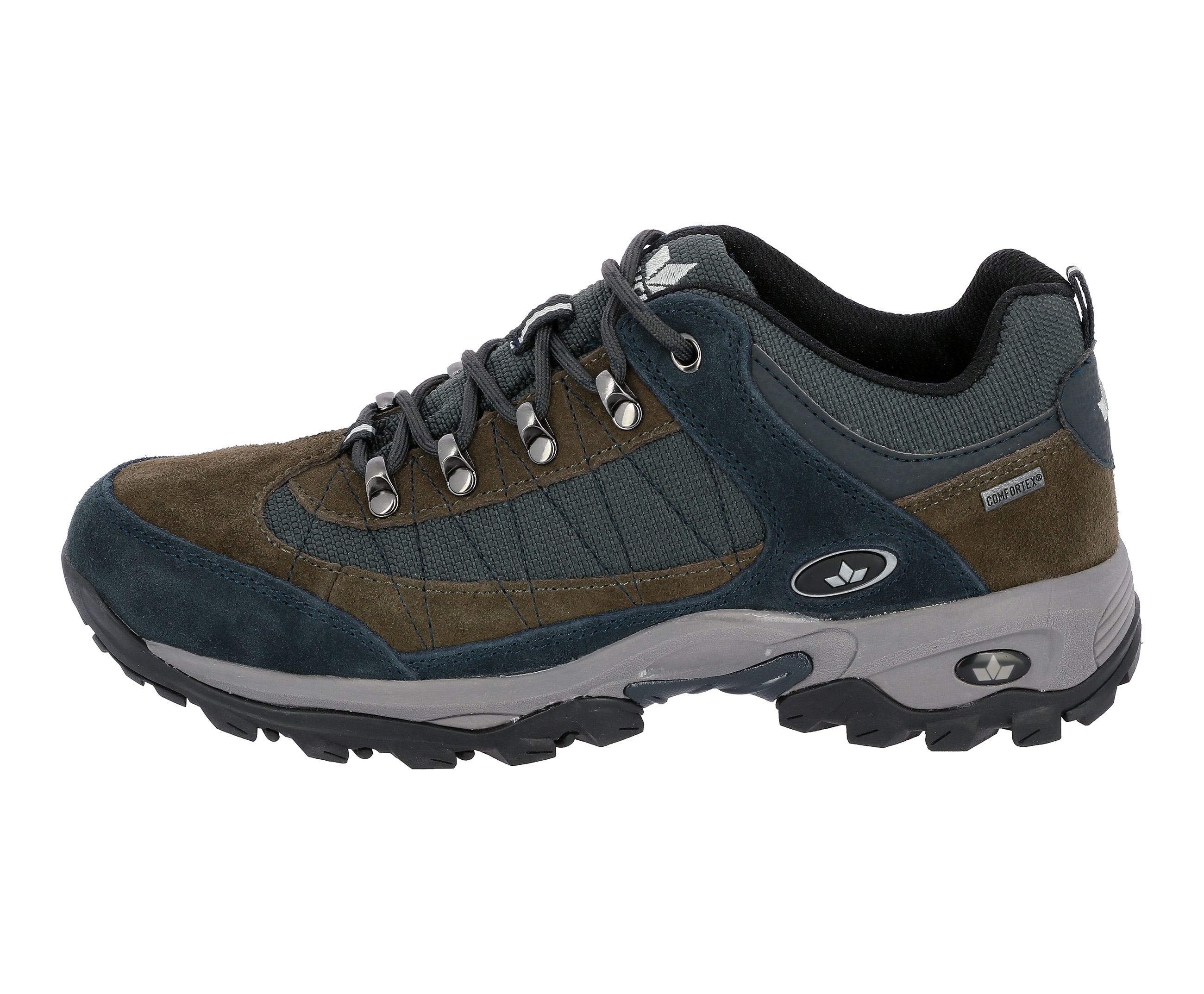 Wanderschuh LICO "Trekkingschuh Santana", Herren, Gr. 48, grau, Veloursleder, Schuhe Wanderschuh