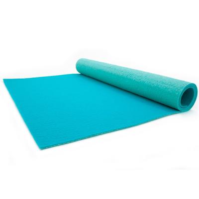 Läufer "PODIUM, Made in Belgium", blau (türkis), B:100cm H:2,6mm L:800cm, Polypropylen (PP), PRIMAFLOR-IDEEN IN TEXTIL, Teppiche, Breite 100 cm, robuster Nadelfilz, Uni-Farben Image