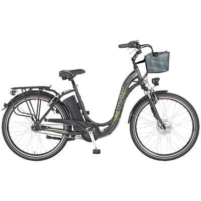 Didi THURAU Edition E-Bike Alu City Comfort 7 Plus, Gang, Shimano, Frontmotor 250 W, (mit Schloss) grau E-Bikes