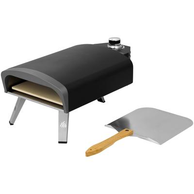 Gas-Pizzaofen TEPRO "Burnsville", grau (schwarz, edelstahlfarben), B:64,2cm H:31cm T:37,2cm, Grills, BxTxH: 64,2x37,2x31 cm Image