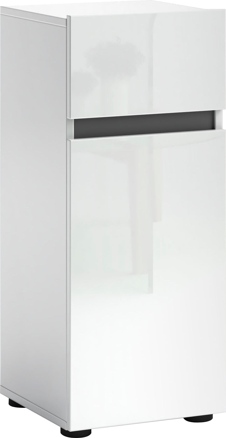 Stauraumschrank INOSIGN "Mister", weiß, B:34cm H:81cm T:34cm, FSC-zertifizierter Holzwerkstoff, Schränke, Bad-Midischrank, Breite 34 cm Image