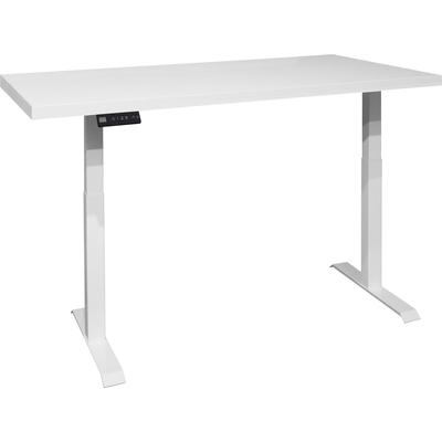 Schreibtisch MÄUSBACHER "Big System Office", weiß (weiß matt, weiß matt lack, weiß matt, weiß matt lack), B:180cm, Tische, Breite 180 cm, elektrisch höhenverstellbar Image