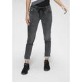 Jogg Pants KANGAROOS Gr. 46, N-Gr, grau (light, grey, used) Damen Jeans Jogger-Pants Stretchjeans Jogg Treggings Destroyed-Jeans Jeggings Slim-fit-Jeans Homewear Hose Jogginghosen