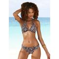 Bügel-Bikini-Top LASCANA "Lexa" Gr. 38, Cup B, braun (braun, bedruckt) Damen Bikini-Oberteile Ocean Blue