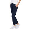 Jerseyhose TRIGEMA "TRIGEMA Bequeme Jogginghose mit großen Taschen", Damen, Gr. XL, US-Größen, blau (navy), 55% Polyester, 45% Baumwolle, casual, Hosen