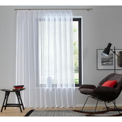 Gardine MY HOME "Dolly" Gr. 3, weiß, B:300cm H:145cm, Polyester, Gardinen, Fertiggardine Fertigstore Gardine Gardinenstore Langstore, Bestseller, Store, Topseller Image