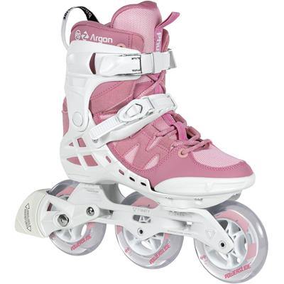 Inlineskates POWERSLIDE "Phuzion Argon Rose 100" Gr. 37, rosa (rosa, weiß), Inlineskates_Rollschuhe_Schlittschuhe, Kinder, 37, Kunstfaser, Lederimitat