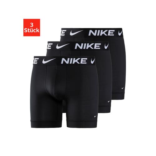 Boxer NIKE UNDERWEAR Gr. L, schwarz Herren Unterhosen mit besonders langem Bein