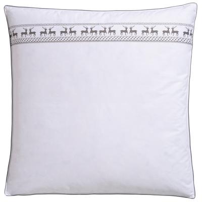 Federkopfkissen ÄLGDRÖM "Sorsele Kopfkissen in 40x80 cm und 80x80 cm", weiß, B:80cm L:80cm, Bezug: 100% Baumwolle. Füllung: 90% Entenfeder, 10% Entendaune, Kopfkissen, Kissen, Made in Germany Image