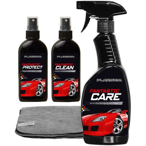 „MEDIASHOP Auto-Reinigungsmittel „“Platinum Fantastic Results““ Reinigungsmittel inkl. Mikrofasertuch Gr. 700 ml, schwarz Reinigungsmittel“
