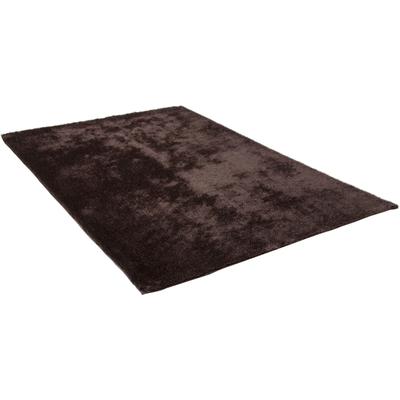 Hochflor-Teppich GINO FALCONE "Alessandro" Gr. 31, braun (schokobraun), B:65cm H:25mm L:135cm, Kunstfaser, Teppiche, besonders weich durch Microfaser, ideal im Wohnzimmer & Schlafzimmer Image