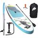 Inflatable SUP-Board F2 "F2 Surf's Up Kids" Wassersportboards Gr. 9,2 280 cm, blau Stand Up Paddle