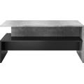 Couchtisch HELVETIA "Baros" Tische Gr. B/H/T: 100 cm x 45 cm x 60 cm, schwarz (beton, schwarz, beton hell) Couchtische eckig