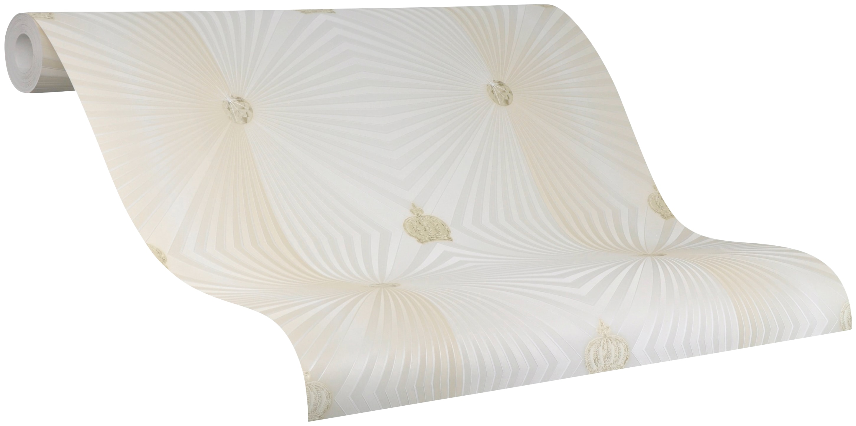 Vliestapete GLÖÖCKLER, beige (hellbeige), B:0,7m L:10,05m, Vlies, Tapeten, moderne Tapete für Wohnzimmer Schlafzimmer Küche