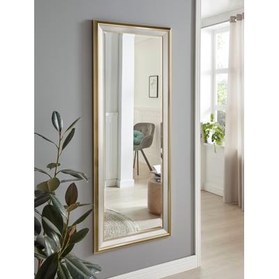Dekospiegel LENFRA "Marjianne", gold (goldfarben), B:55cm H:115cm T:4cm, Kunststoff, Glas, Spiegel, Wandspiegel Image