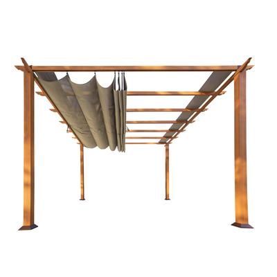 Pergola PARAGON "Florida", braun, B/H/T: 350cm x 235cm x 350cm, Pergolen