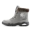 Winterstiefelette LASCANA, Damen, Gr. 37, grau (anthrazit), Obermaterial: 100% Synthetik. Futter: 100% Polyester. Decksohle: 100% Polyester. Laufsohle: 100% Synthetik, gemustert, casual, Schuhe Winterboots Schnürboots,...
