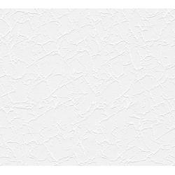 Strukturtapete A.S. CRÉATION "Simply White", weiß, B:0,53m L:10,05m, Papier, Vinyl, Tapeten, Tapete einfarbig Tapeten Wohnzimmer Schlafzimmer Küche Flur Design