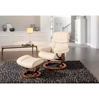 Relaxsessel STRESSLESS "Ruby", beige (cream batick), B:88cm H:99cm T:77cm, Leder BATICK: Batick ist ein leicht korrigiertes, durchgefärbtes und genarbtes Möbelleder, bei dem die meisten Unebenheiten und Spuren in der Regel entfernt wurden. Batick... Image