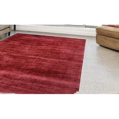 Teppich KAYOOM "Luxury 110" Gr. 3, rot, B:120cm H:13mm L:170cm, Viskose, Teppiche, Kurzflor, meliert, handweb, Wohnzimmer Image
