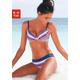 Bügel-Bikini S.OLIVER Gr. 40, Cup F, bunt (blau, rot, gestreift) Damen Bikini-Sets Ocean Blue