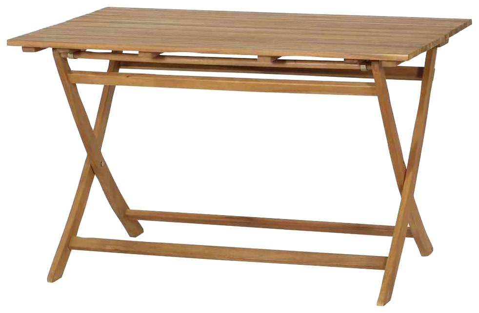 Klapptisch SIENA GARDEN "Falun", beige (natur, natur, natur), B:80cm H:74cm T:120cm, Tische, 80x74 cm, Akazienholz