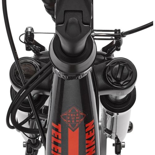 „E-Bike TELEFUNKEN „“RC657 Multitalent““ E-Bikes Gr. 49 cm, 28 Zoll (71,12 cm), grau (anthrazit) E-Bikes E-Bike mit abnehmbarem Einkaufs-Fahrradkorb“