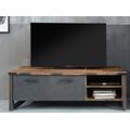 Lowboard HOME AFFAIRE "Bristol" Sideboards braun (old woodfarben, anthrazit matera) Lowboards Breite 178 cm