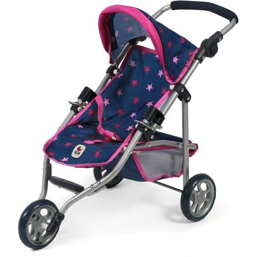 "Puppenbuggy CHIC2000 ""Jogging-Buggy Lola Stars marine"" Puppenwagen blau (stars marine) Kinder Altersempfehlung Puppenwagen mit klappbarem Verdeck"