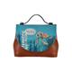 Henkeltasche DOGO "Caretta-Hey Dude" Gr. H/T: 24 cm x 12 cm OneSize, braun Damen Taschen Handtaschen