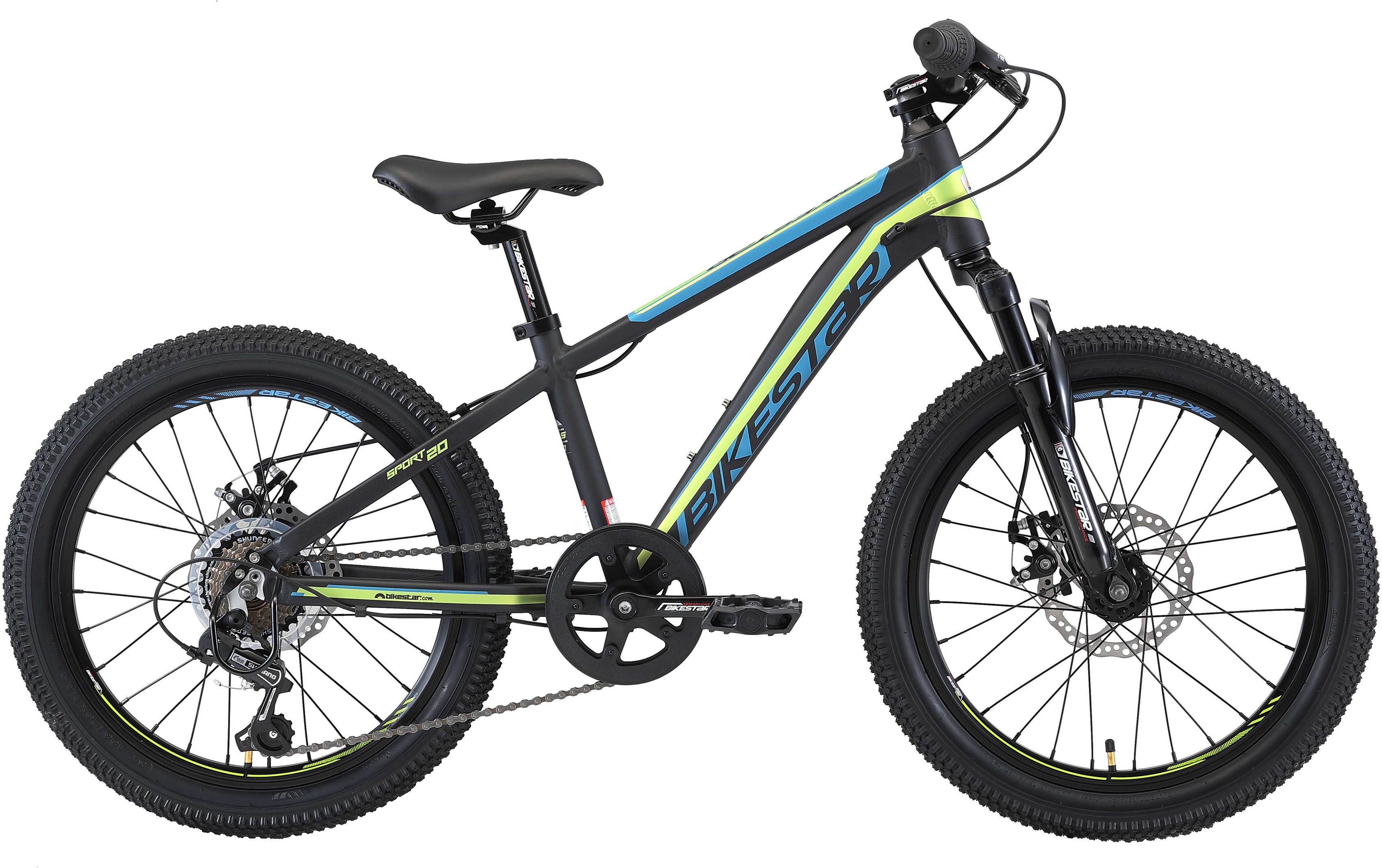 Jugendfahrrad BIKESTAR Gr. 30, schwarz, Fahrräder, Kinder, 30cm, 20 Zoll (50,80cm) Image