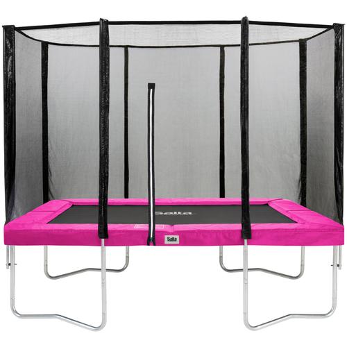 „Gartentrampolin SALTA „“Combo““ Trampoline Gr. B: 305 cm, pink (schwarz, pink) Kinder Trampoline Schutzrand“