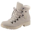 Winterboots RIEKER Gr. 43, beige Damen Schuhe Reißverschlussstiefeletten