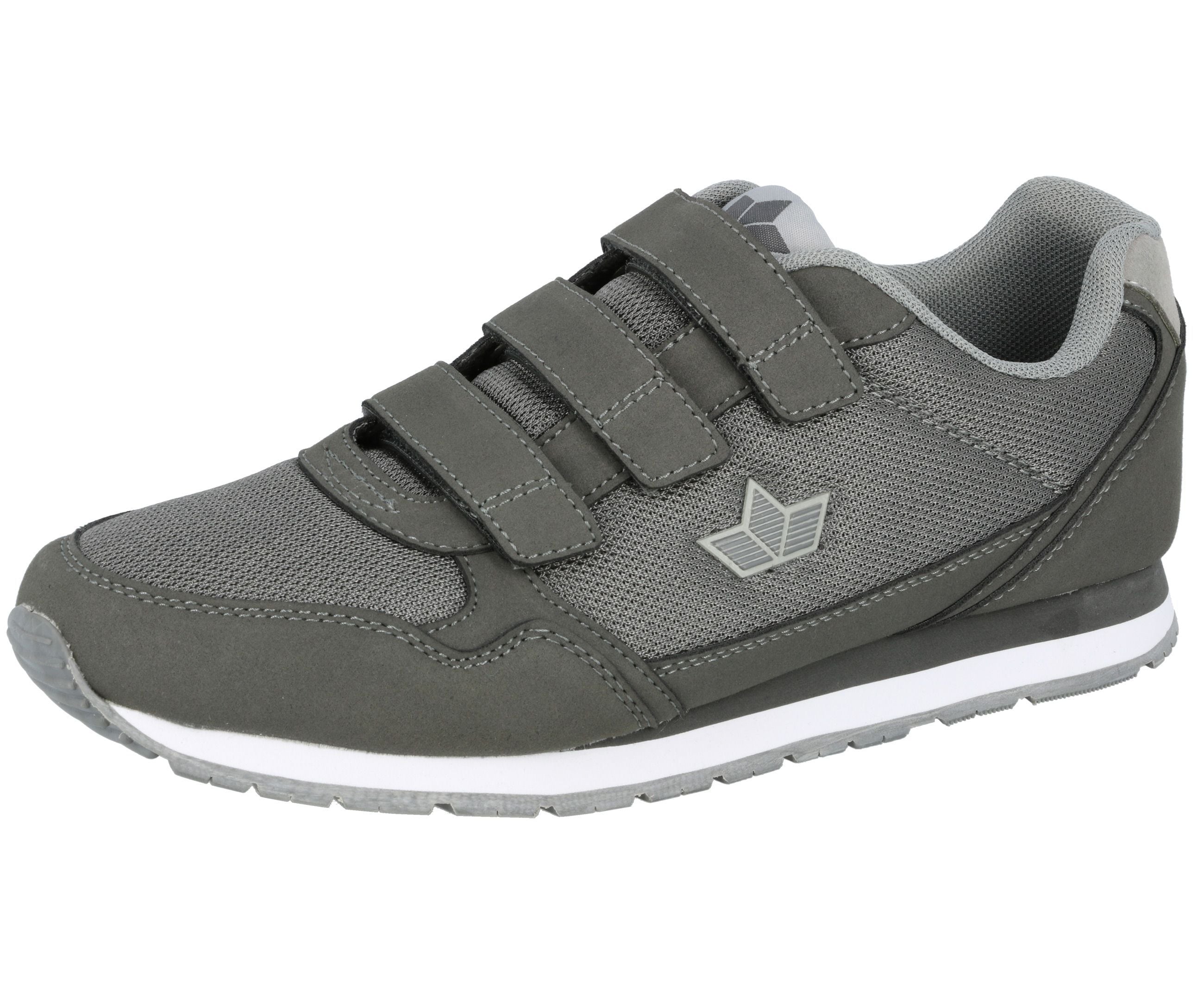 Hallenschuh LICO "Joggingschuh Simon V", Herren, Gr. 38, grau, Synthetik, Schuhe Hallenschuh