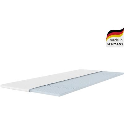Topper MY HOME "Fantasy, 7 Zonen Topper in 90x200, 140x200 cm und weitere Größen", weiß, B:160cm H:4cm L:200cm, Komfortschaum, Topper, Ideal für Boxspringmatratzen, Baumwoll-Bezug kochfest bis 95 C Image