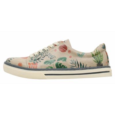 Sneaker DOGO "Plant Lady" Gr. 36, Normalschaft, bunt (natur) Damen Schuhe Schnürschuh Skaterschuh Sneaker low