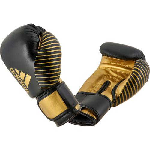 "Boxhandschuhe ADIDAS PERFORMANCE ""Competition Handschuh"" Gr. L 14 oz, schwarz (black, gold) Boxhandschuhe"