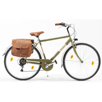 Cityrad "Citybike 605 Man" Gr. 50, grün (schlamm, grau), VENICE - I LOVE ITALY, Fahrräder, 50cm, 28 Zoll (71,12cm), für Herren, Kettenschaltung